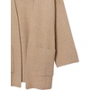 image:imageCable Stitch Womens Brushed Kimono Sleeve Sweater Cardigan  Open Front Wide Long Sleeve Coatigan with Pockets Large Marled Camel