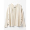 image:imageCable Stitch Womens Cotton Ribbed Button Sweater Cardigan  Open Front Long Sleeve Knit Coverup Coat Small Cream