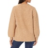 image:imageCable Stitch Womens Cozy Boucle VNeck Sweater  Long Balloon Sleeve Oversized Solid Color Pullover Knit Top Small Camel