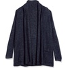 image:imageCable Stitch Womens Cozy Shawl Cardigan  Open Front Long Sleeve Sweater CoverUp Knit Coatigan with Pockets Small Navy