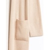 image:imageCable Stitch Womens Double Faced Open Front Cardigan  Contrast Colors Long Sleeve Sweater Coat with Pockets Camel Medium