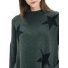 image:imageCable Stitch Womens Intarsia Sweater  Star Lightning Bolt Heart Graphics Long Sleeve Crewneck Pullover Top OliveBlack Star XLarge