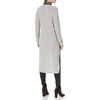 image:imageCable Stitch Womens Lightweight VNeck Cardigan  Button Front RibKnit Midi Length Sweater Coverup Duster Small Concrete