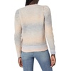 image:imageCable Stitch Womens Marled Puff Sleeve Cardigan  VNeck Button Front SpaceDyed Cropped Long Sleeve Sweater CoverUp Medium Dawn Ombre