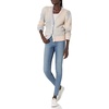 image:imageCable Stitch Womens Marled Puff Sleeve Cardigan  VNeck Button Front SpaceDyed Cropped Long Sleeve Sweater CoverUp Medium Dawn Ombre