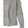 image:imageCable Stitch Womens Mixed Stitch LongSleeve Oversized Sweater  Soft Crewneck Slouchy Casual Pullover Top XLarge Heather Grey
