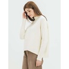 image:imageCable Stitch Womens Mock Neck Cozy Sweater  Oversized Soft Long Sleeve Drop Shoulder High Low Hem Slouchy Pullover Top XSmall Winter White
