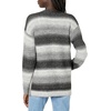 image:imageCable Stitch Womens Ombre SpaceDyed Cardigan  VNeck Long Sleeve Button Front RibKnit Sweater CoverUp with Pockets XSmall Black Ombre