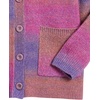 image:imageCable Stitch Womens Ombre SpaceDyed Cardigan  VNeck Long Sleeve Button Front RibKnit Sweater CoverUp with Pockets XSmall Mauve Ombre