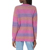 image:imageCable Stitch Womens Ombre SpaceDyed Cardigan  VNeck Long Sleeve Button Front RibKnit Sweater CoverUp with Pockets XSmall Mauve Ombre