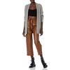 image:imageCable Stitch Womens Open Front Cable Cardigan  Long Sleeve Lightweight Sweater Knit CoverUp Small Heather Grey