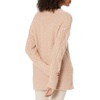 image:imageCable Stitch Womens Oversized Argyle Tunic Sweater  VNeck Drop Shoulder Long Sleeve Loose Pullover Top Large Dusty Rose