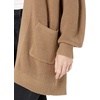 image:imageCable Stitch Womens Oversized Open Front Sweater Cardigan with Pockets  Long Sleeve Rib Knit Coatigan XLarge Camel