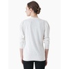 image:imageCable Stitch Womens Puff Sleeve Lightweight Cardigan  VNeck Long Sleeve Button Front Solid Color Sweater Large Ivory