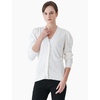 image:imageCable Stitch Womens Puff Sleeve Lightweight Cardigan  VNeck Long Sleeve Button Front Solid Color Sweater Large Ivory