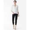 image:imageCable Stitch Womens Puff Sleeve Lightweight Cardigan  VNeck Long Sleeve Button Front Solid Color Sweater Large Ivory
