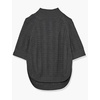 image:imageCable Stitch Womens RibCollar Tunic Sweater  Loose Fit Oversized Mock Neck 34 Sleeve Pullover Poncho Coverup Top LargeXLarge Charcoal