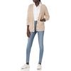 image:imageCable Stitch Womens Soft Relaxed Fit Boucle Sweater Cardigan  VNeck Long Sleeve Button Front Sweater Coatigan with Pockets Small Camel