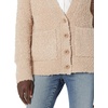 image:imageCable Stitch Womens Soft Relaxed Fit Boucle Sweater Cardigan  VNeck Long Sleeve Button Front Sweater Coatigan with Pockets Small Camel