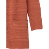 image:imageCable Stitch Womens Textured Tunic Cardigan  Open Front Long Sleeve Knit Coverup Sweater with Pockets Medium Spice