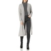 image:imageCable Stitch Womens Lightweight VNeck Cardigan  Button Front RibKnit Midi Length Sweater Coverup Duster Small Concrete
