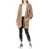 image:imageCable Stitch Womens Oversized Open Front Sweater Cardigan with Pockets  Long Sleeve Rib Knit Coatigan XLarge Camel