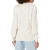 image:imageCable Stitch Womens Donegal Dots Cable Knit Sweater  Crewneck Long Sleeve Mlange Pullover Top Medium MultiIvory