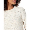 image:imageCable Stitch Womens Donegal Dots Cable Knit Sweater  Crewneck Long Sleeve Mlange Pullover Top Medium MultiIvory