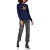 image:imageCable Stitch Womens Graphic Front Crewneck Sweater  Striped Heart Leopard Star Intarsia Print Long Sleeve Lightweight Pullover Knit Top Medium StarNavy