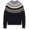 image:imageCable Stitch Womens Long Sleeve Nordic Fair Isle Turtleneck Pullover Sweater Top Medium MultiBlack