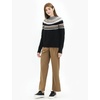 image:imageCable Stitch Womens Long Sleeve Nordic Fair Isle Turtleneck Pullover Sweater Top Medium MultiBlack