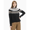 image:imageCable Stitch Womens Long Sleeve Nordic Fair Isle Turtleneck Pullover Sweater Top Medium MultiBlack