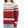 image:imageCable Stitch Womens Long Sleeve Nordic Fair Isle Turtleneck Pullover Sweater Top Medium MultiRed