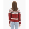 image:imageCable Stitch Womens Long Sleeve Nordic Fair Isle Turtleneck Pullover Sweater Top Medium MultiRed