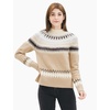 image:imageCable Stitch Womens Long Sleeve Nordic Fair Isle Turtleneck Pullover Sweater Top Small MultiCamel