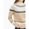 image:imageCable Stitch Womens Long Sleeve Nordic Fair Isle Turtleneck Pullover Sweater Top Small MultiCamel