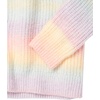 image:imageCable Stitch Womens Ombre SpaceDyed Crewneck Sweater  Long Sleeve Color Block Rainbow Striped Pullover Top Medium Rainbow Ombre