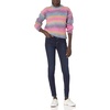 image:imageCable Stitch Womens Ombre SpaceDyed Crewneck Sweater  Long Sleeve Color Block Rainbow Striped Pullover Top Medium Twilight Ombre