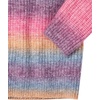 image:imageCable Stitch Womens Ombre SpaceDyed Crewneck Sweater  Long Sleeve Color Block Rainbow Striped Pullover Top Medium Twilight Ombre