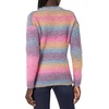 image:imageCable Stitch Womens Ombre SpaceDyed Crewneck Sweater  Long Sleeve Color Block Rainbow Striped Pullover Top Medium Twilight Ombre