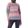 image:imageCable Stitch Womens Ombre SpaceDyed Crewneck Sweater  Long Sleeve Color Block Rainbow Striped Pullover Top Medium Twilight Ombre