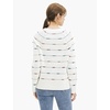 image:imageCable Stitch Womens Dotted Stripe Sweater  Crewneck Long Sleeve Knitted Pullover Top Large MultiWhite