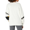 image:imageCable Stitch Womens Vintage Intarsia Pullover Sweater  Crewneck Long Sleeve Geometric Pattern Top Small MultiCream