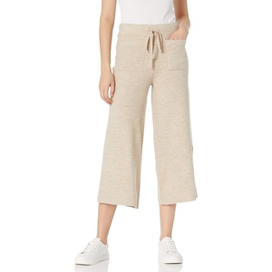 image:imageCable Stitch Womens Ribbed Drawstring Wide Leg Patch Pocket Pant