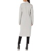 image:imageCable Stitch Womens Double Faced Open Front Cardigan  Contrast Colors Long Sleeve Sweater Coat with Pockets Heather Grey Medium