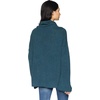 image:imageCable Stitch Womens Funnel Neck Oversized Sweater  Wide Cuff Long Sleeve Loose Fit Solid Color Pullover Top Small Aegean Blue