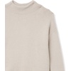 image:imageCable Stitch Womens Mock Neck Cozy Sweater  Oversized Soft Long Sleeve Drop Shoulder High Low Hem Slouchy Pullover Top XLarge Light Grey