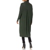 image:imageCable Stitch Womens Open Placket Long Cardigan  Open Front Long Sleeve Sweater Coat with Pockets Large Olive