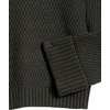 image:imageCable Stitch Womens Oversized RibCuffed Wide Sleeve Turtleneck Sweater  Long Sleeve Drop Shoulder Pullover Top Large Charcoal