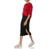 image:imageCable Stitch Womens Tie Back Sweater  Crewneck Long Sleeve Textured Striped Solid Color Pullover Knit Top Small Rouge